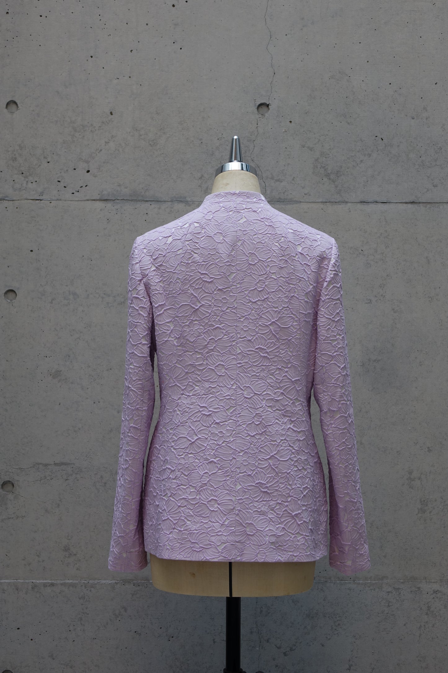 Curved Paneled Jacket in Lilac