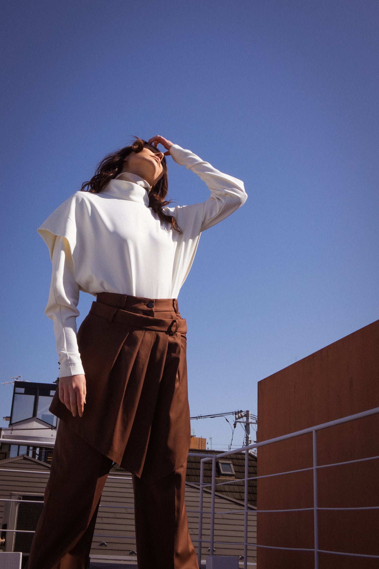 Sculpted Layered Bodysuit in Ivory