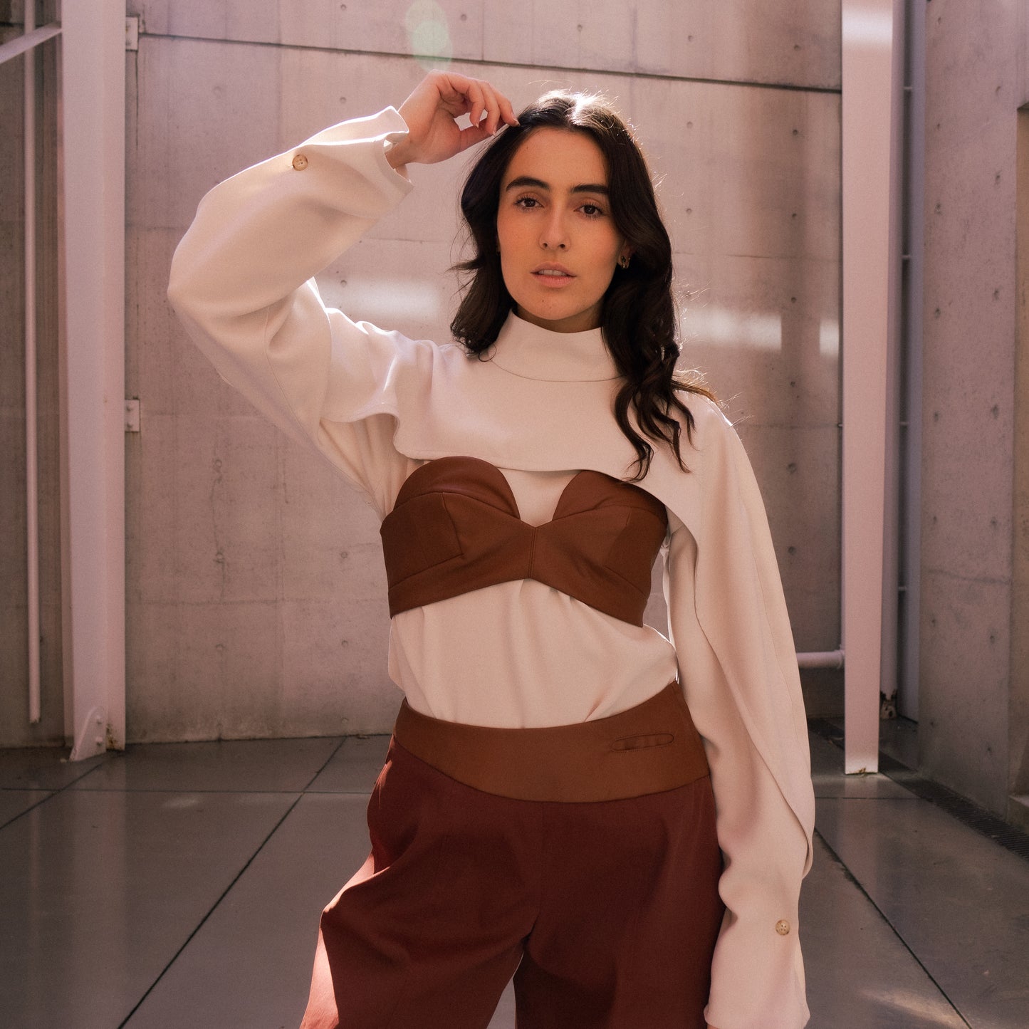 Fierce Femme Bustier in Terracotta