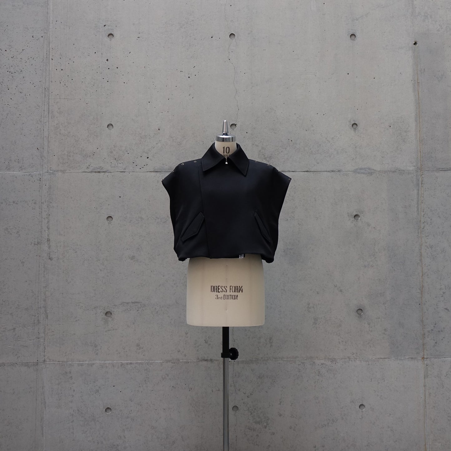 Contemporary Cutout Vest in Black