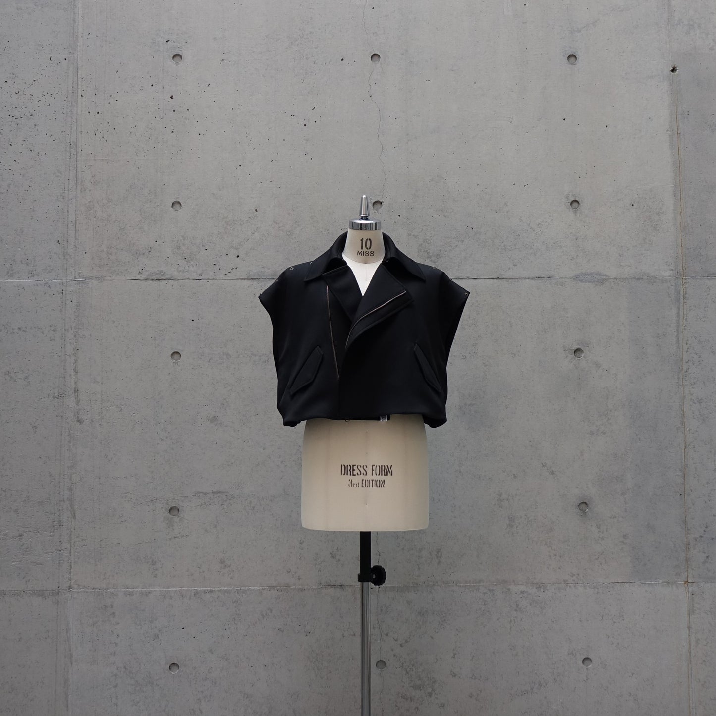 Contemporary Cutout Vest in Black