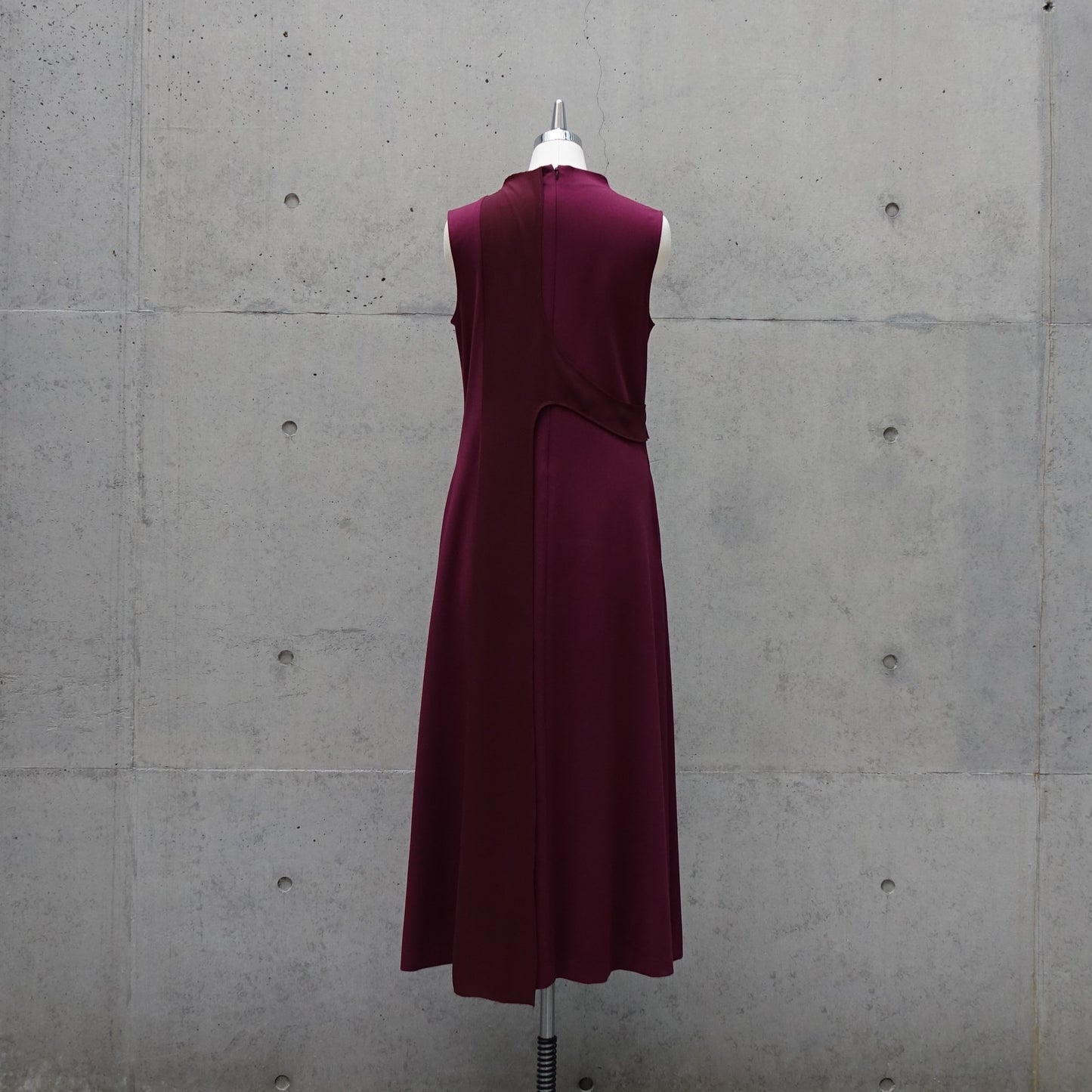 Effortless Layered Dress in Red Plum