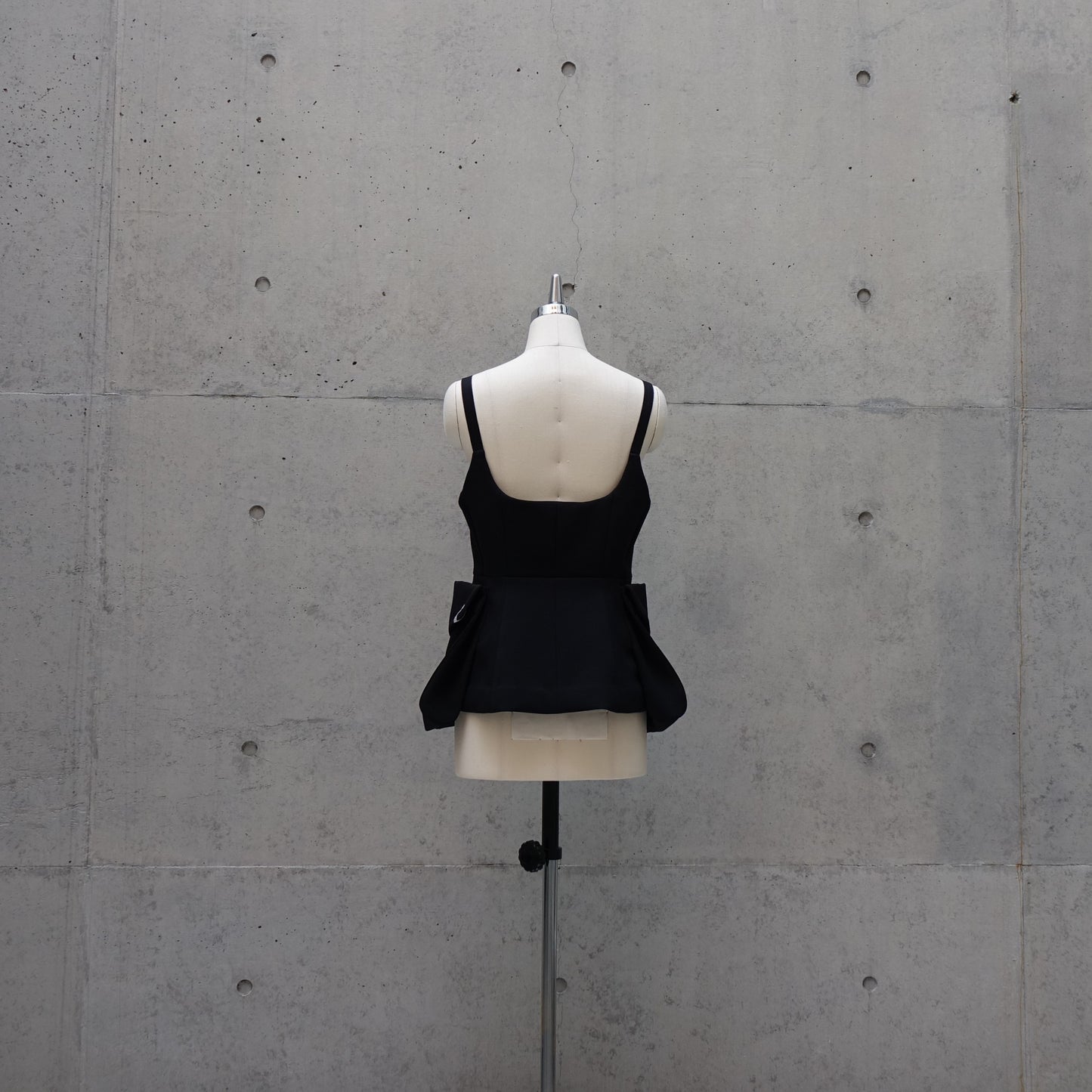 Dynamic Multi-Fabric Vest in Black