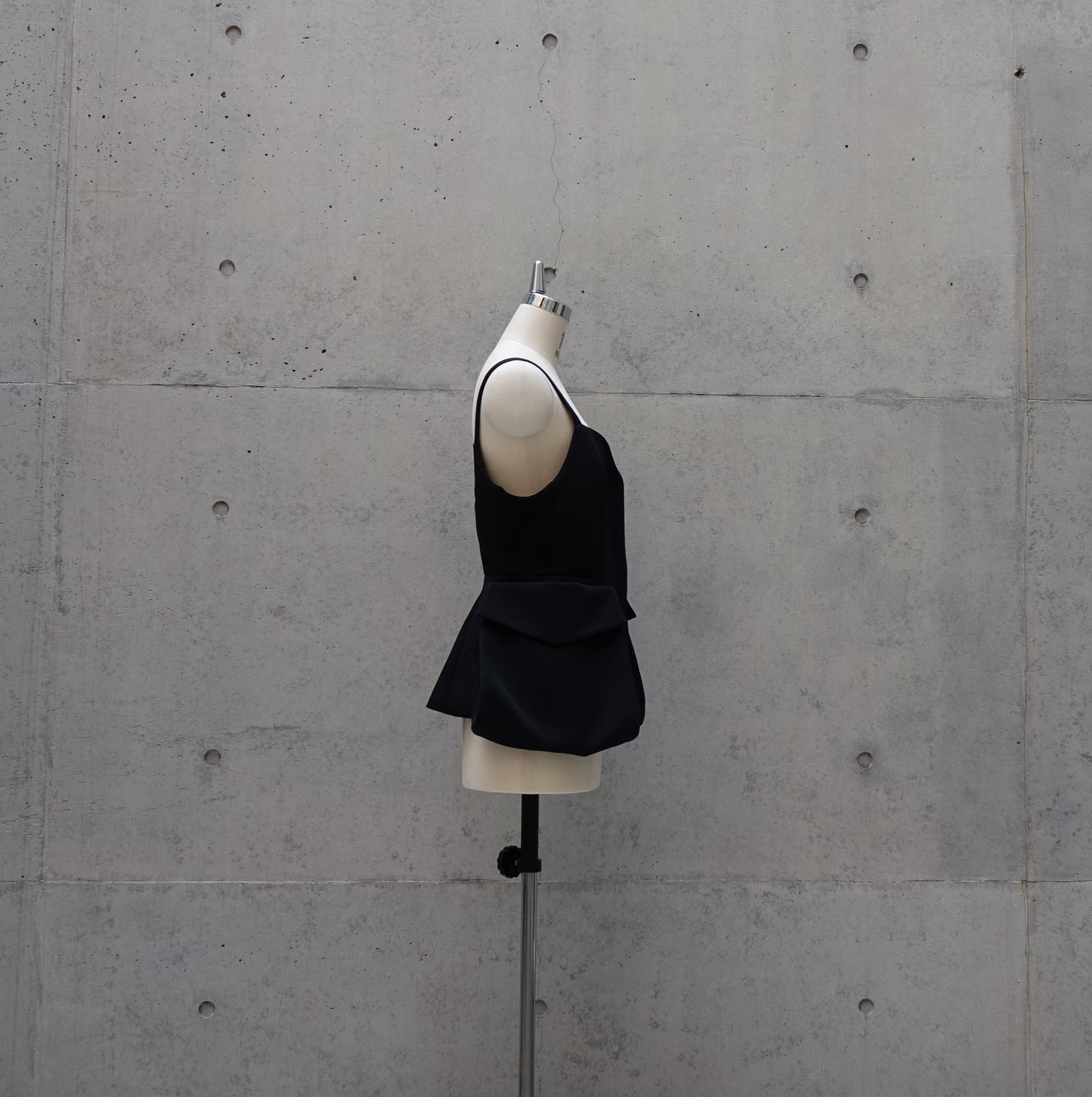 Dynamic Multi-Fabric Vest in Black
