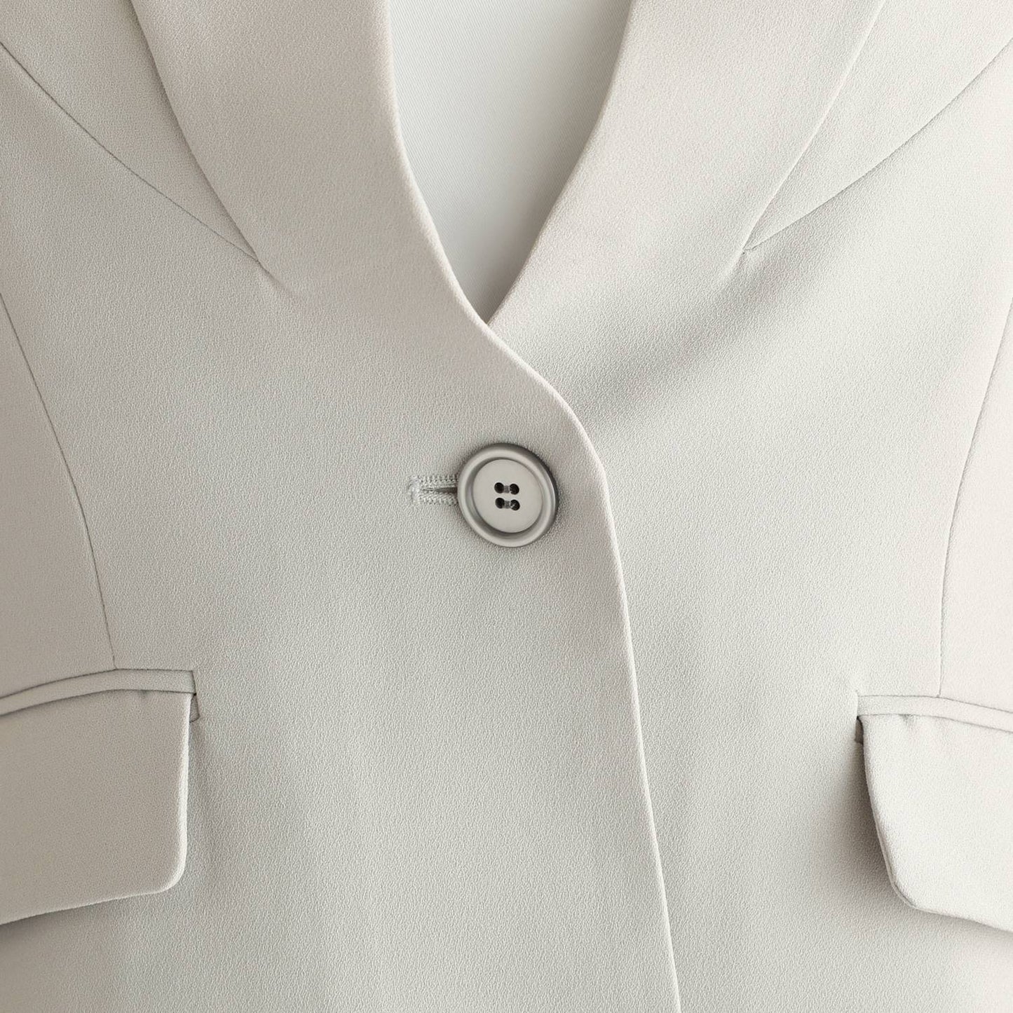 Tailored Jacket in Pearl Gray Back Satin