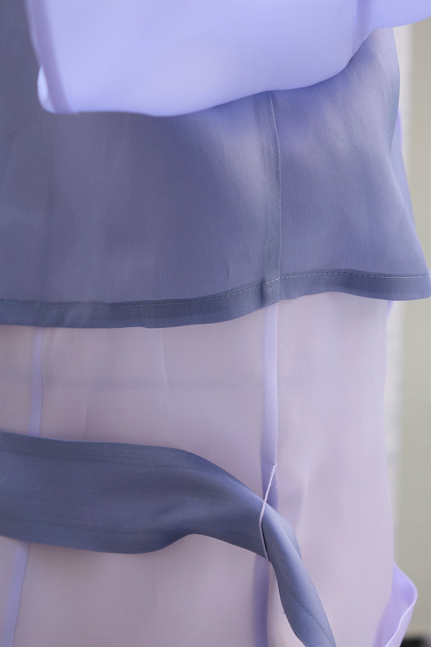 Translucent Trench Coat in Lavender