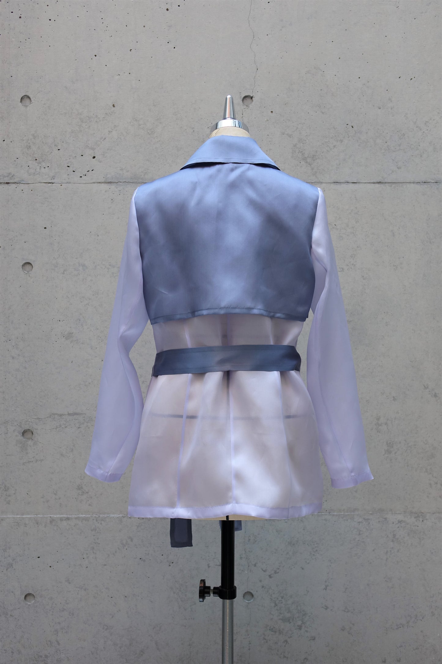 Translucent Trench Coat in Lavender