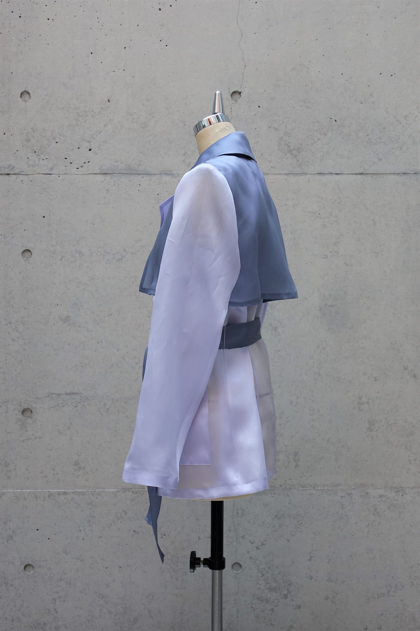 Translucent Trench Coat in Lavender