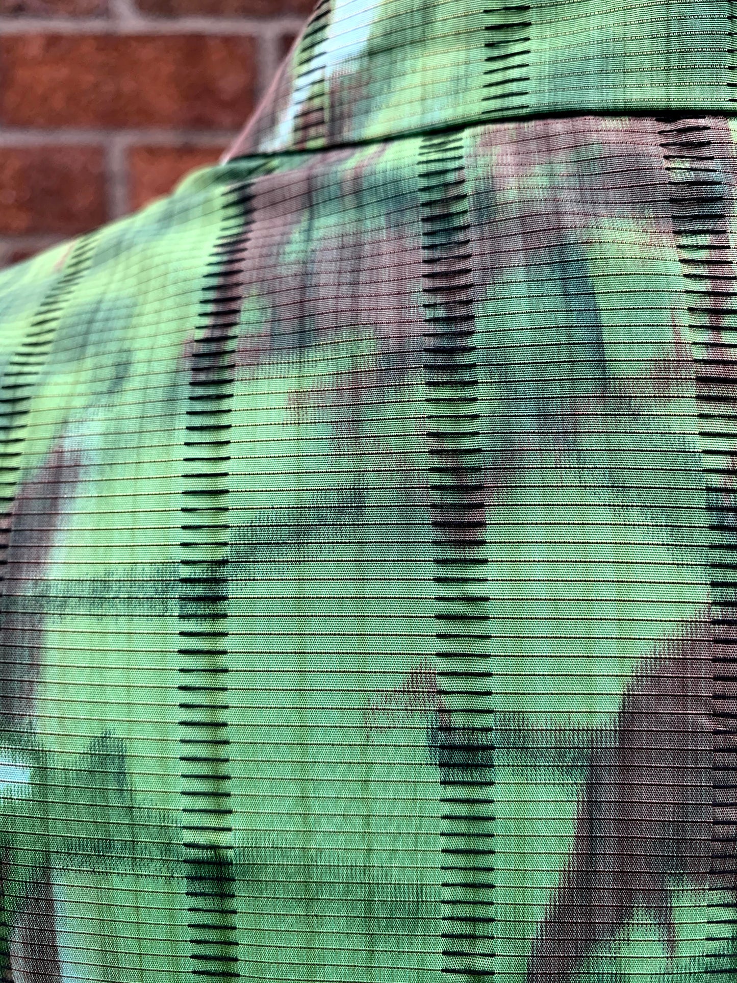 Stand Collar Coat in Fern Green Botanical