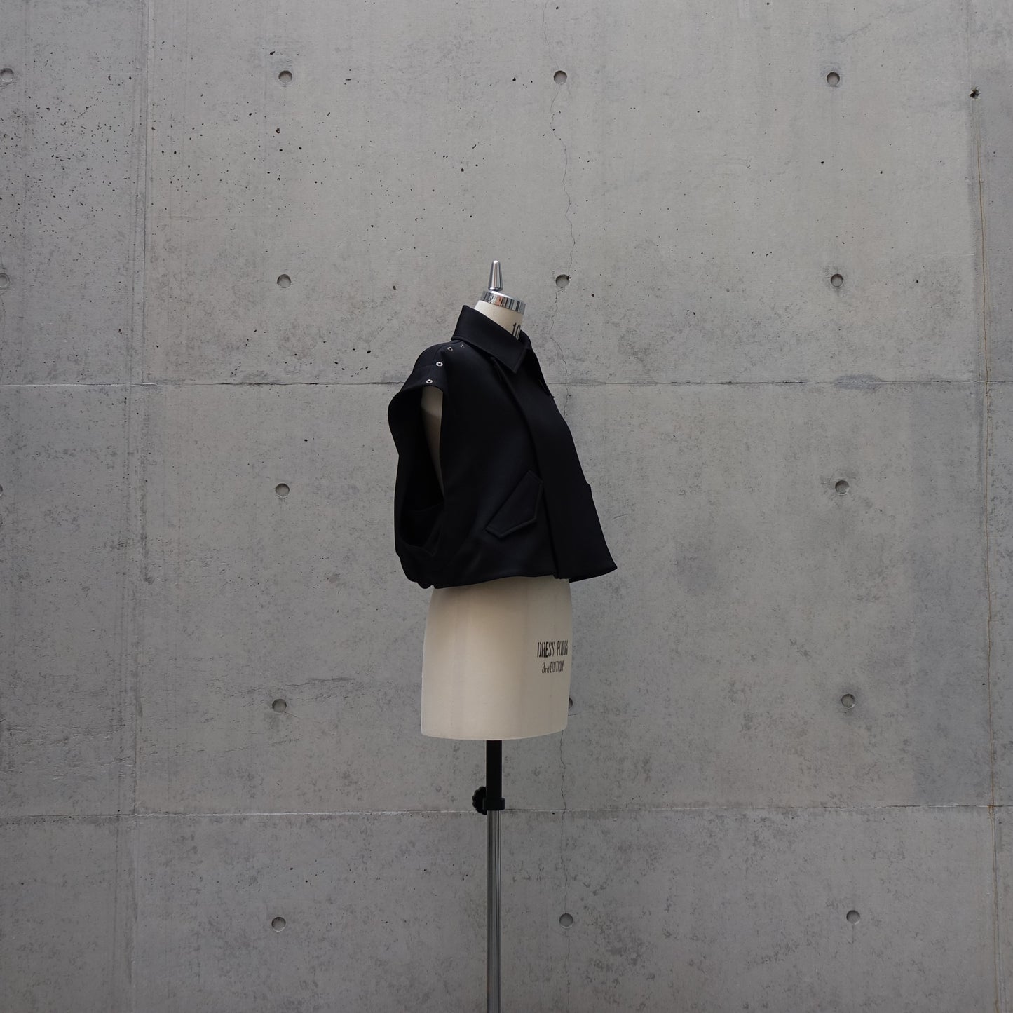 Contemporary Cutout Vest in Black