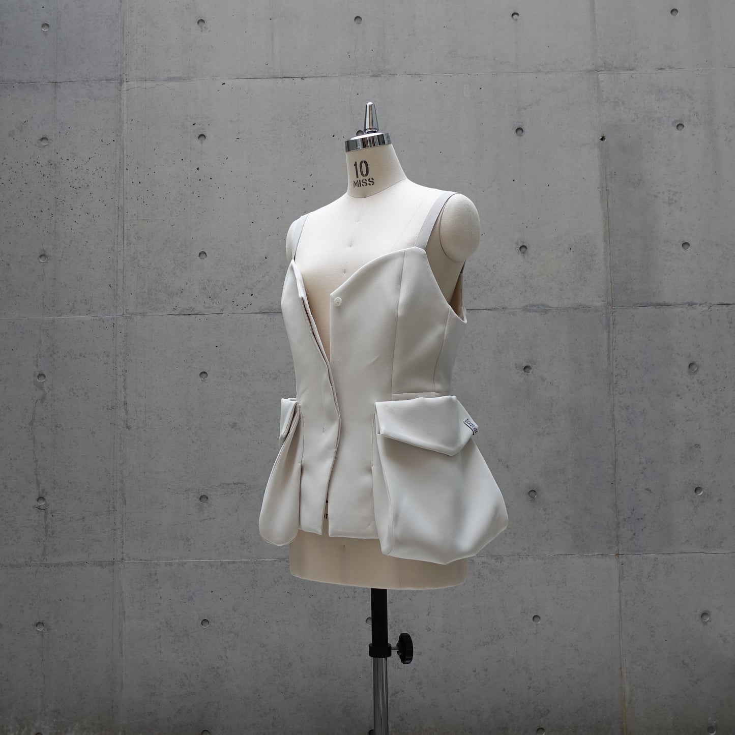 Dynamic Multi-Fabric Vest in Vanilla